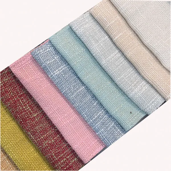 Divan örtüyü üçün 100% Polyester və kətan qarışığı üzlük parça