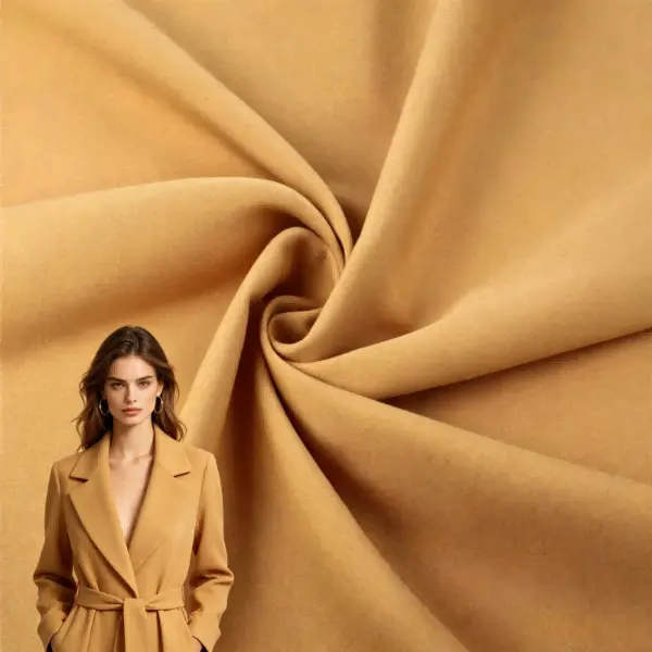 İki qatlı Draped 4 Yollu Streç Parça